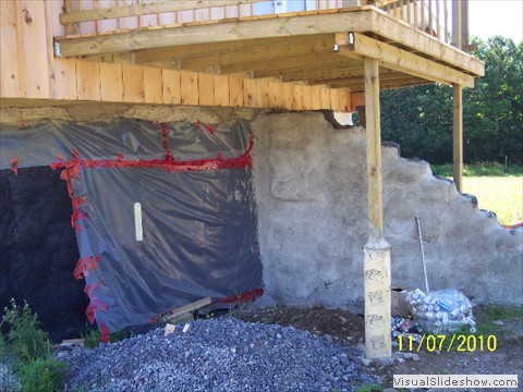 West retaining wall