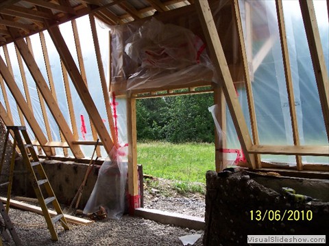 Framing in the patio door