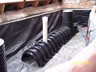 Infiltrators and inspection tubes in garden