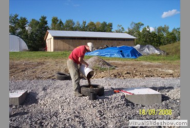 5 x 5 gallons of sand per tire