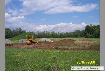 Prepared flat undisturbed ground